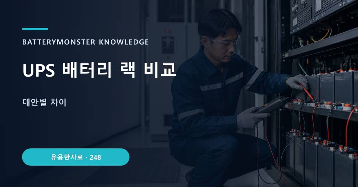 UPS 배터리 랙 비교 대표 이미지
