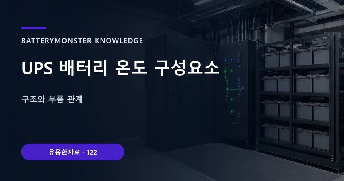 UPS 배터리 온도 구성요소 대표 이미지