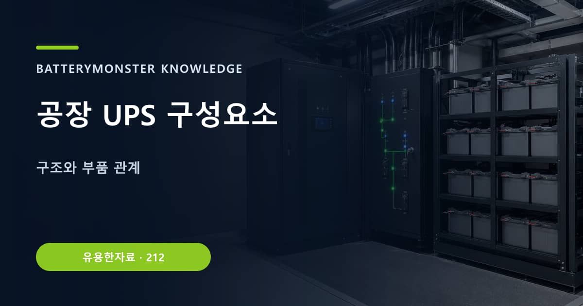 공장 UPS 구성요소 대표 이미지